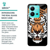 Angry Tiger Glass Case For Vivo V25
