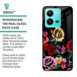 Floral Decorative Glass Case For Vivo V25