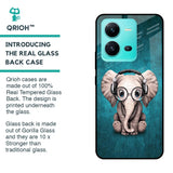 Adorable Baby Elephant Glass Case For Vivo V25