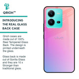 Dusky Iris Glass case for Vivo V25