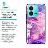 Cosmic Galaxy Glass Case for Vivo V25