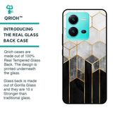 Tricolor Pattern Glass Case for Vivo V25