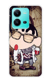 Nerdy Shinchan Vivo V25 Back Cover