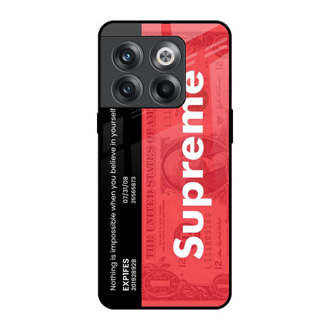 Supreme Ticket OnePlus 10T 5G Glass Back Cover Online