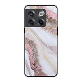 Pink & Gold Gllitter Marble OnePlus 10T 5G Glass Back Cover Online