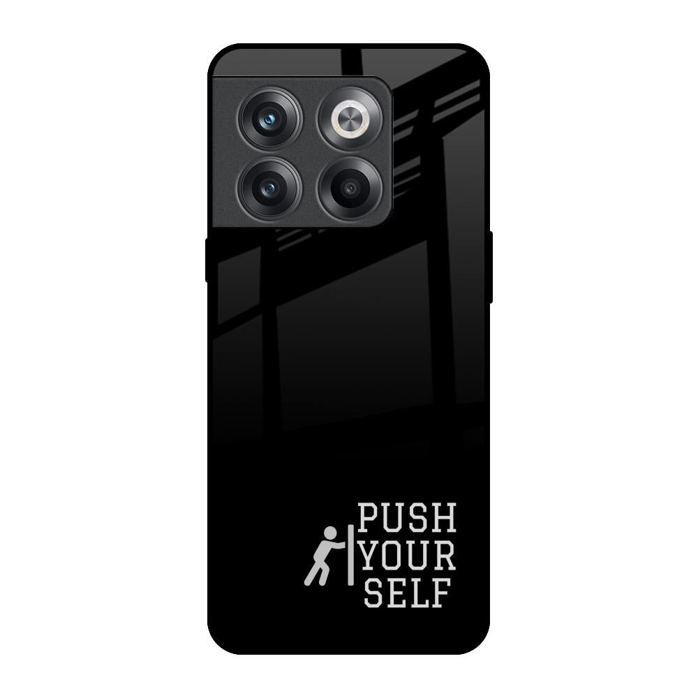 Push Your Self OnePlus 10T 5G Glass Back Cover Online