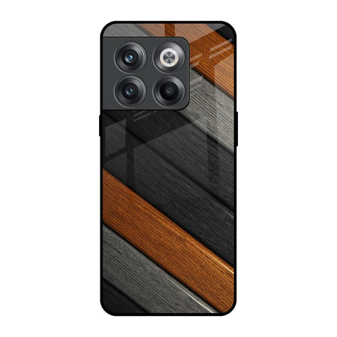Tri Color Wood OnePlus 10T 5G Glass Back Cover Online