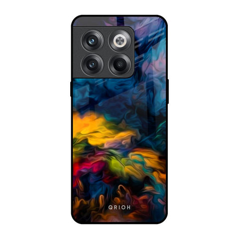 Multicolor Oil Painting OnePlus 10T 5G Glass Back Cover Online