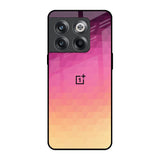 Geometric Pink Diamond OnePlus 10T 5G Glass Back Cover Online