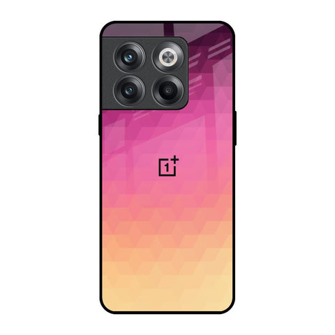 Geometric Pink Diamond OnePlus 10T 5G Glass Back Cover Online