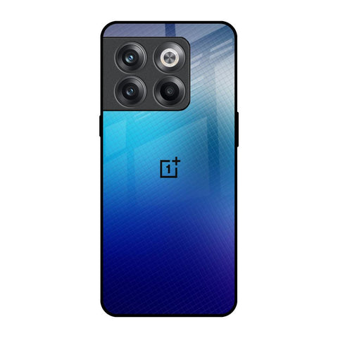 Blue Rhombus Pattern OnePlus 10T 5G Glass Back Cover Online