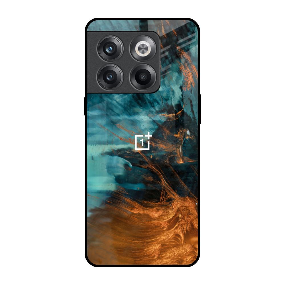 Golden Splash OnePlus 10T 5G Glass Back Cover Online