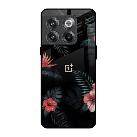 Tropical Art Flower OnePlus 10T 5G Glass Back Cover Online