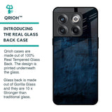 Dark Blue Grunge Glass Case for OnePlus 10T 5G