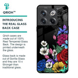 Rose Flower Bunch Art Glass Case for OnePlus 10T 5G