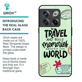 Travel Stamps Glass Case for OnePlus 10T 5G