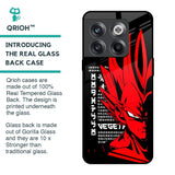Red Vegeta Glass Case for OnePlus 10T 5G