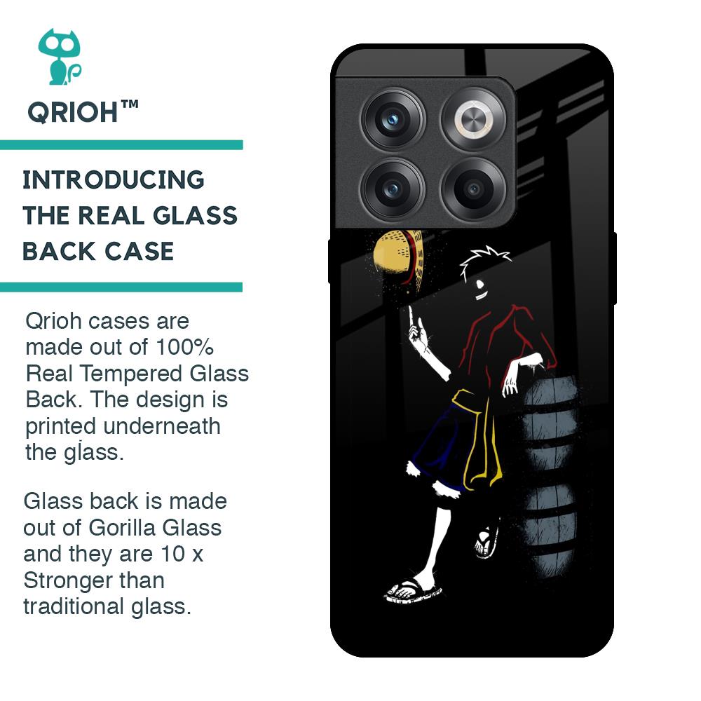 Luffy Line Art Glass Case for OnePlus 10T 5G