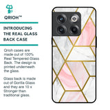 Geometrical Marble Glass Case for OnePlus 10T 5G