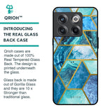 Turquoise Geometrical Marble Glass Case for OnePlus 10T 5G