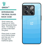 Wavy Blue Pattern Glass Case for OnePlus 10T 5G