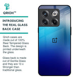 Blue Rhombus Pattern Glass Case for OnePlus 10T 5G