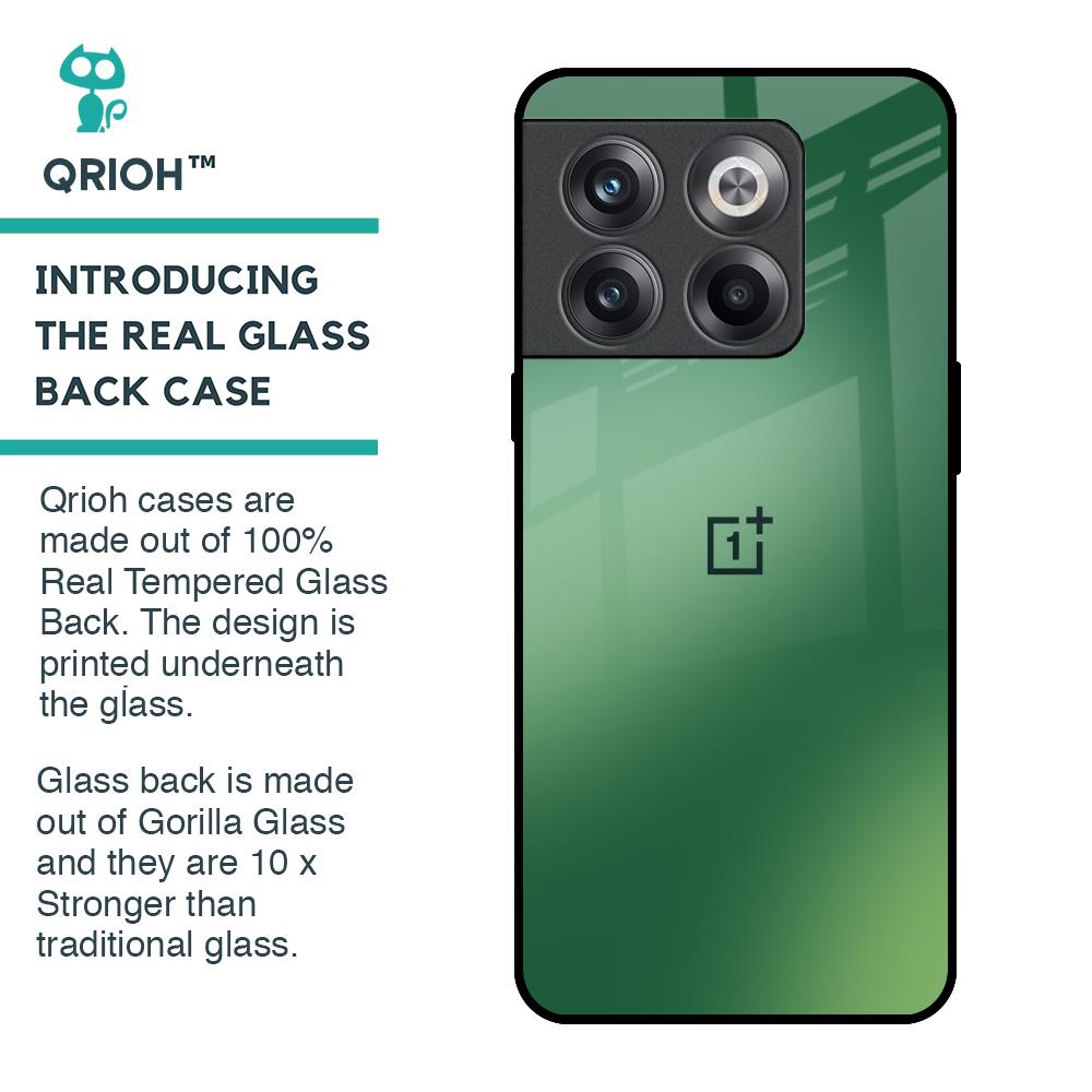 Green Grunge Texture Glass Case for OnePlus 10T 5G