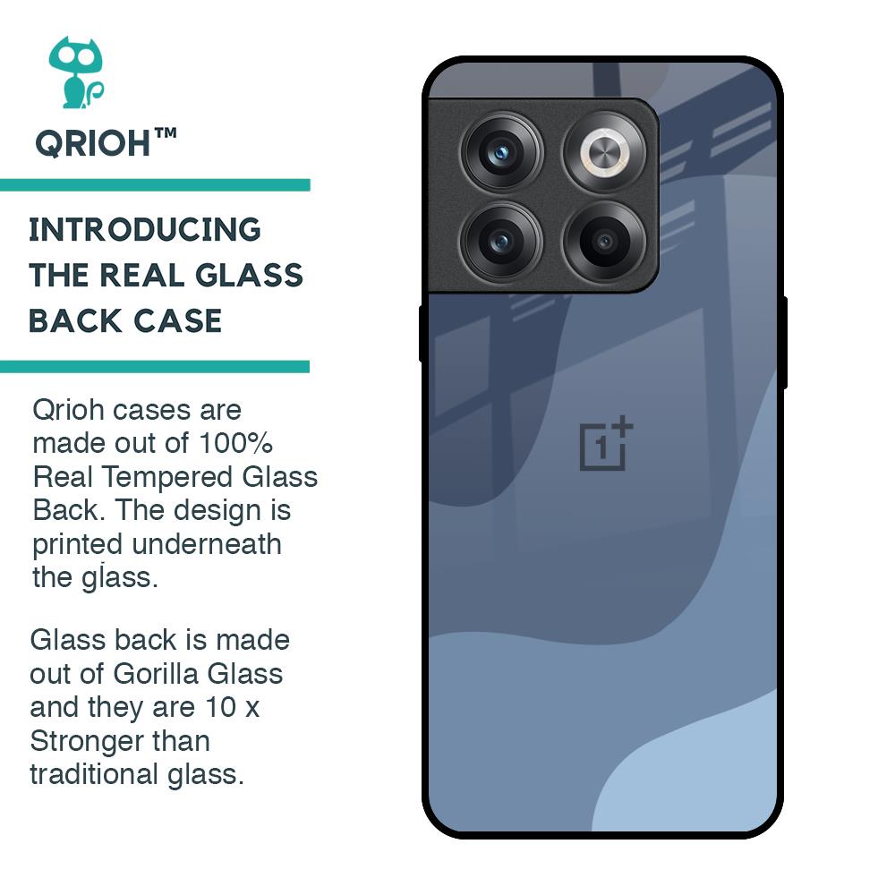 Navy Blue Ombre Glass Case for OnePlus 10T 5G
