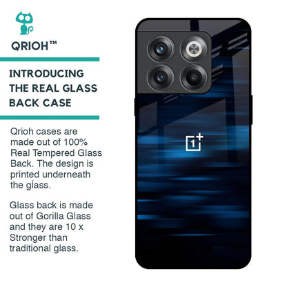 Blue Rough Abstract Glass Case for OnePlus 10T 5G