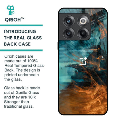 Golden Splash Glass Case for OnePlus 10T 5G