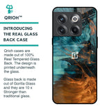 Golden Splash Glass Case for OnePlus 10T 5G