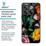 Flowers & Butterfly Glass Case for OnePlus 10T 5G