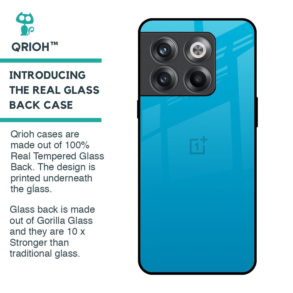 Blue Aqua Glass Case for OnePlus 10T 5G