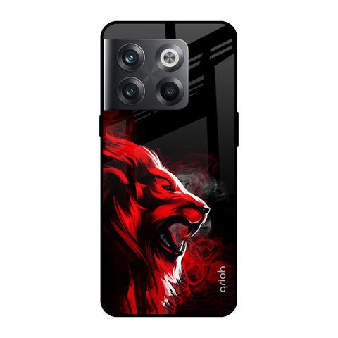 Red Angry Lion OnePlus 10T 5G Glass Cases & Covers Online