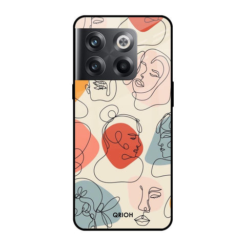 Abstract Faces OnePlus 10T 5G Glass Cases & Covers Online
