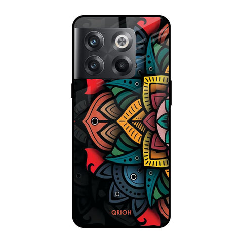 Retro Gorgeous Flower OnePlus 10T 5G Glass Cases & Covers Online