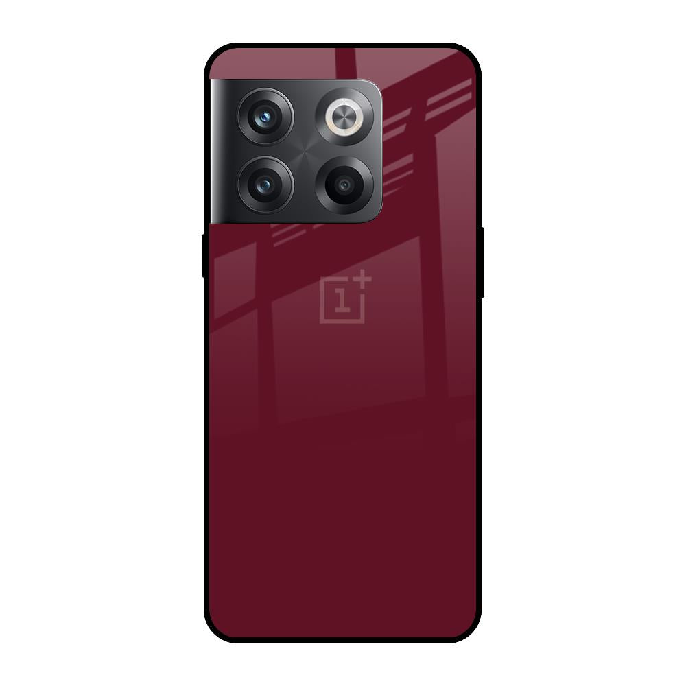 Classic Burgundy OnePlus 10T 5G Glass Cases & Covers Online