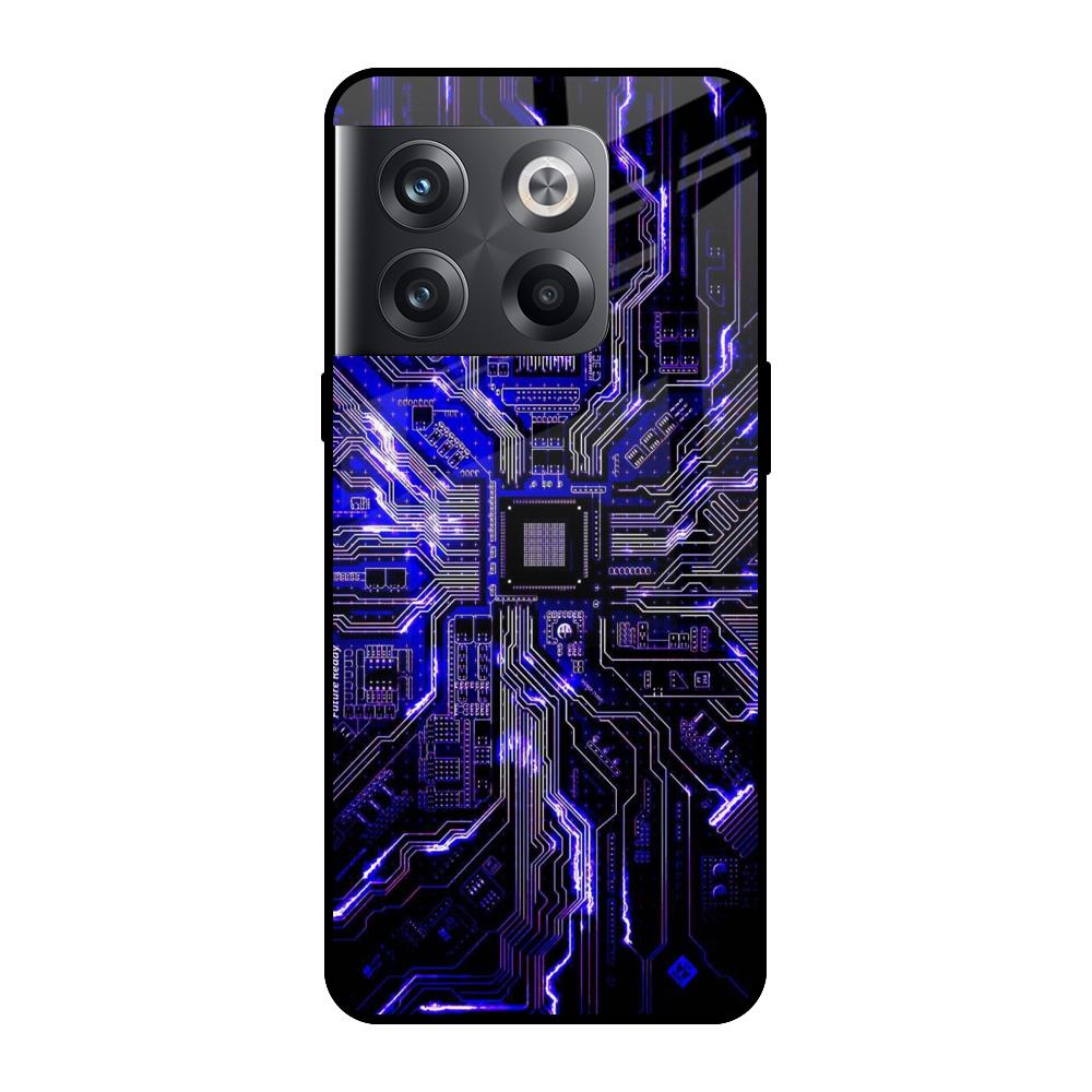 Techno Color Pattern OnePlus 10T 5G Glass Cases & Covers Online