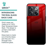 Maroon Faded Glass Case for OnePlus 10T 5G
