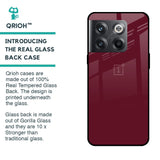 Classic Burgundy Glass Case for OnePlus 10T 5G