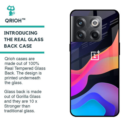Colorful Fluid Glass Case for OnePlus 10T 5G