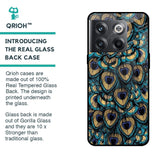 Peacock Feathers Glass case for OnePlus 10T 5G
