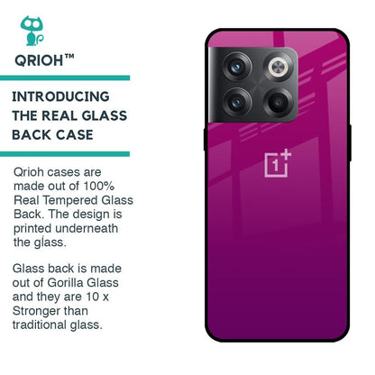 Magenta Gradient Glass Case For OnePlus 10T 5G