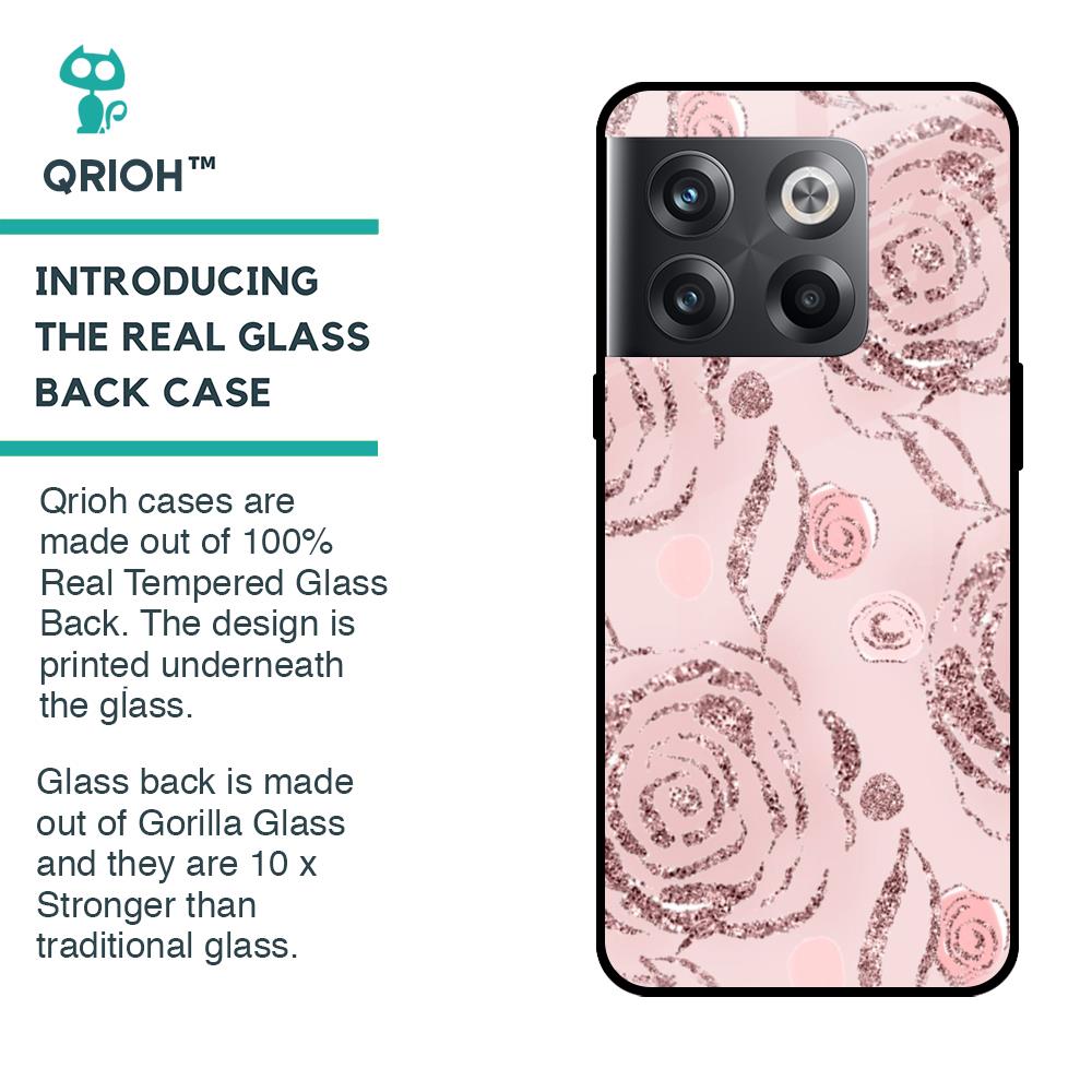 Shimmer Roses Glass case for OnePlus 10T 5G