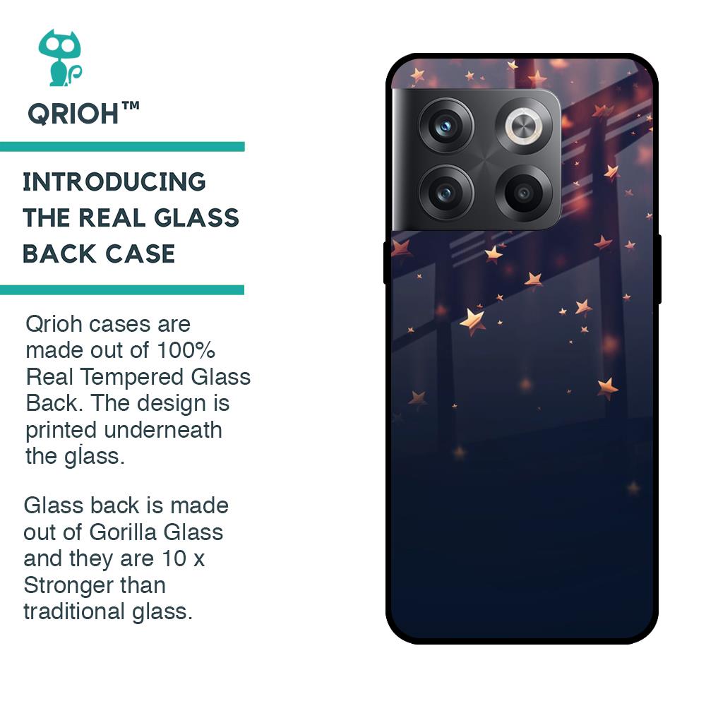 Falling Stars Glass Case For OnePlus 10T 5G