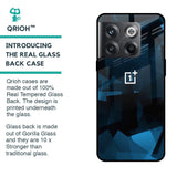 Polygonal Blue Box Glass Case For OnePlus 10T 5G