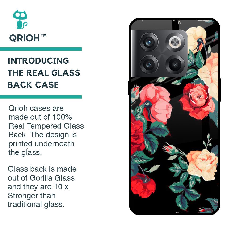 Floral Bunch Glass Case For OnePlus 10T 5G
