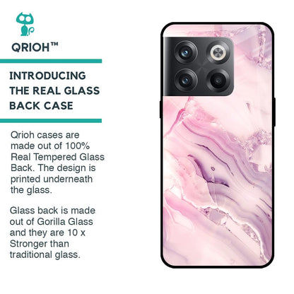 Diamond Pink Gradient Glass Case For OnePlus 10T 5G