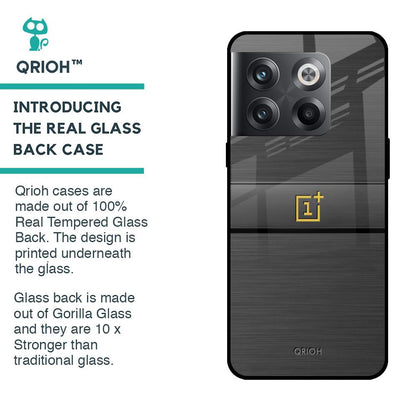 Grey Metallic Glass Case For OnePlus 10T 5G