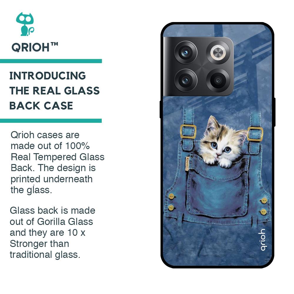 Kitty In Pocket Glass Case For OnePlus 10T 5G